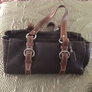 Coach brown leather purse